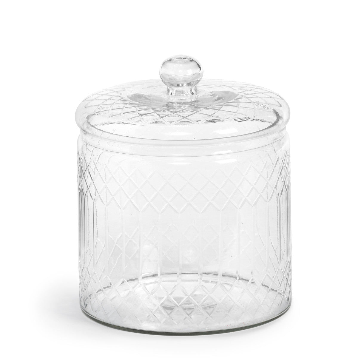 Carraway Etched Glass Canister with Lid